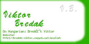 viktor bredak business card